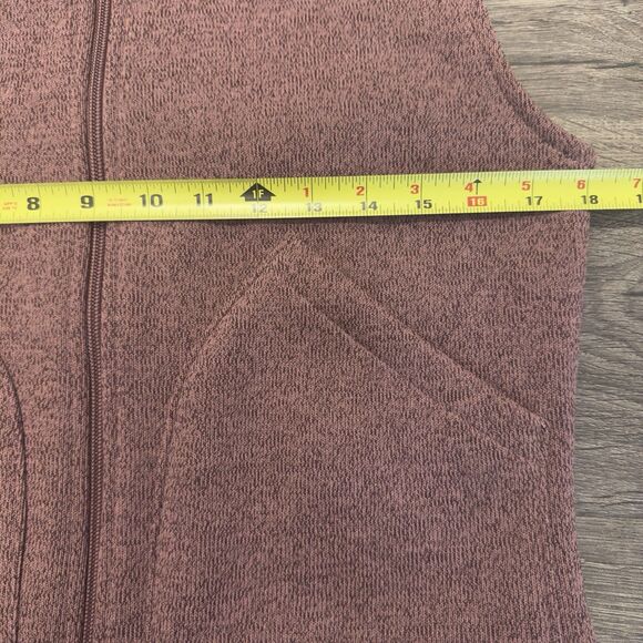 Burton Fleece Lined Hooded Minxy Vest Women's Small Burgundy Great Shape - Picture 5 of 9